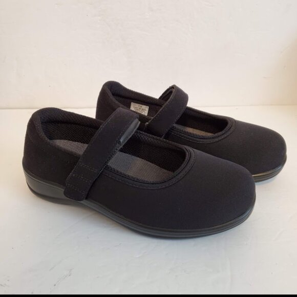 Orthofeet Springfield Black Mary Jane Diabetic Comfort Shoes 7.5 XX Wide 4E #827 - Picture 5 of 13